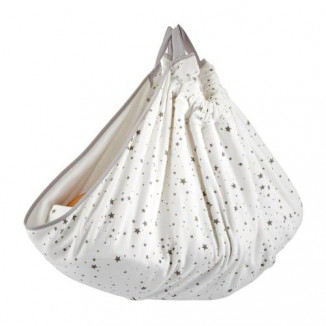 حرام لحمل الطفل من الكوت - ابيض ونجوم رمادية