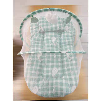 بيبي نيست مع موسيقى وناموسية - اخضر وابيض 