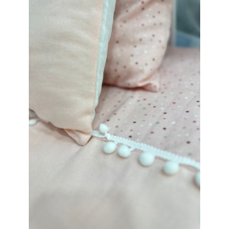 مفرش سرير بيبي بقماشة الفلانيل القطني