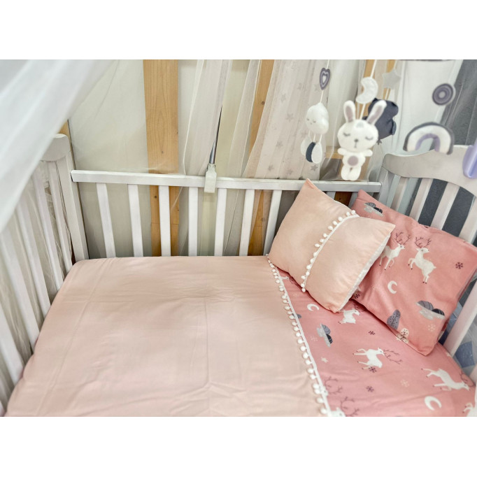 مفرش سرير بيبي بقماشة الفلانيل القطني