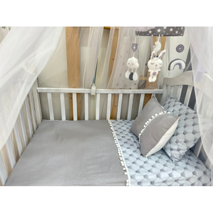 مفرش سرير بيبي بقماشة الفلانيل القطني