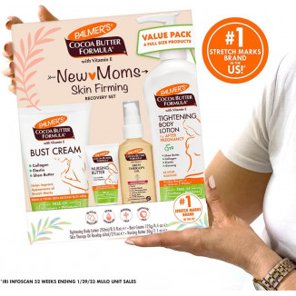 بالمرز مجموعة استعادة البشرة الجديدة من تركيبة زبدة الكاكاو (مجموعة من 4 قطع)