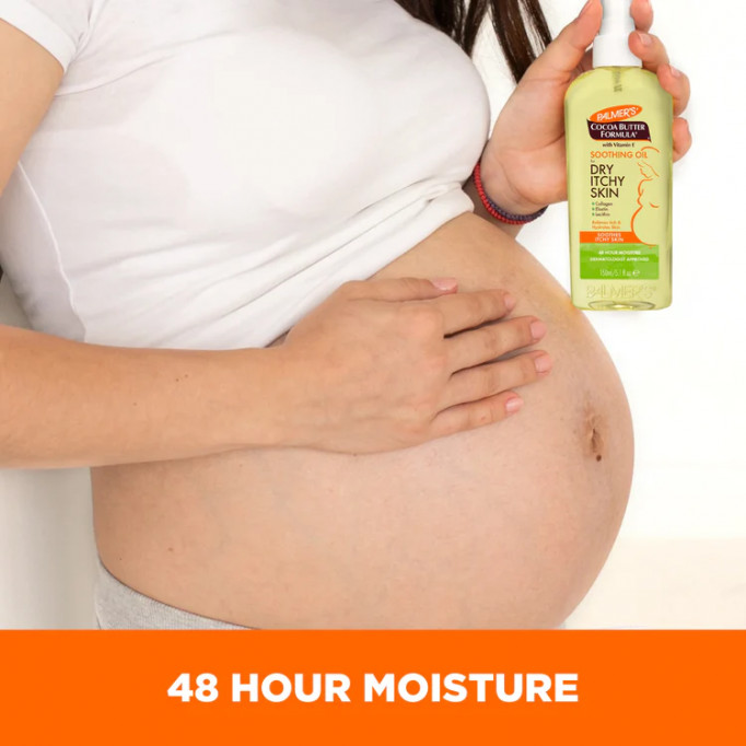 بالمرز زيت مهدئ للحكه مع زبدة الكاكاو للبشرة الجافة مع فيتامين هـ