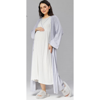 قميص نوم صيفي ناعم مع روب أنيق – راحة وخفة بإطلالة راقية