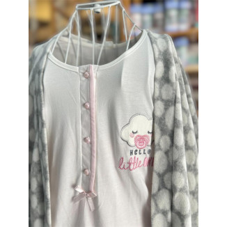 بيجاما حمل ورضاعة  مريحة وعملية، مصممة خصيصًا للأمهات لتوفير الراحة والأناقة خلال فترة الحمل وما بعدها