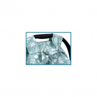 غطاء مقعد سيارة وكوت للأطفال مع فيونكة