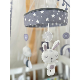 موبايل سرير موسيقي  دائري - حيوانات واشكال لطيفة