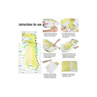 كيس نوم للاطفال حتى عمر 3 سنوات - ديناصور اخضر