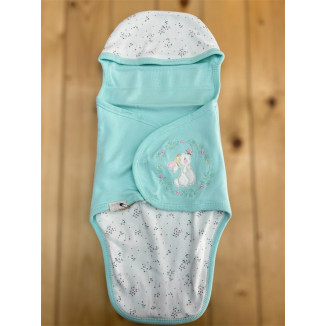 كوفلية لف جاهزة قطن مع طاقية - نقشة ارنب