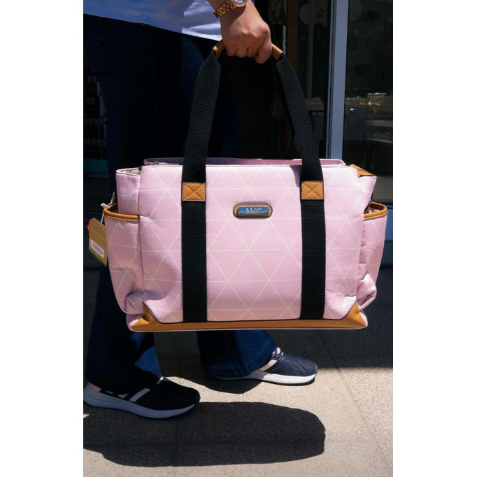 شنتة كتف حجم كبير نقشة مثلثات