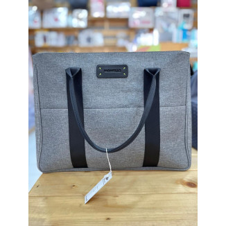 شنتة كتف حجم كبير سحاب - رمادي