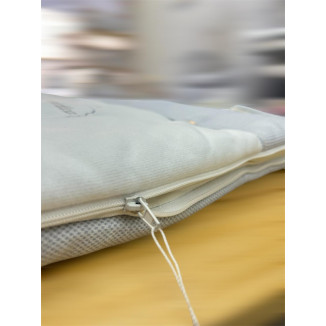 حرام كوت شتوي مبطن رسمة بطريق - ابيض وازرق